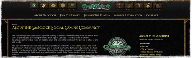 Learn about the Gaiscioch Family with the all new About Us section